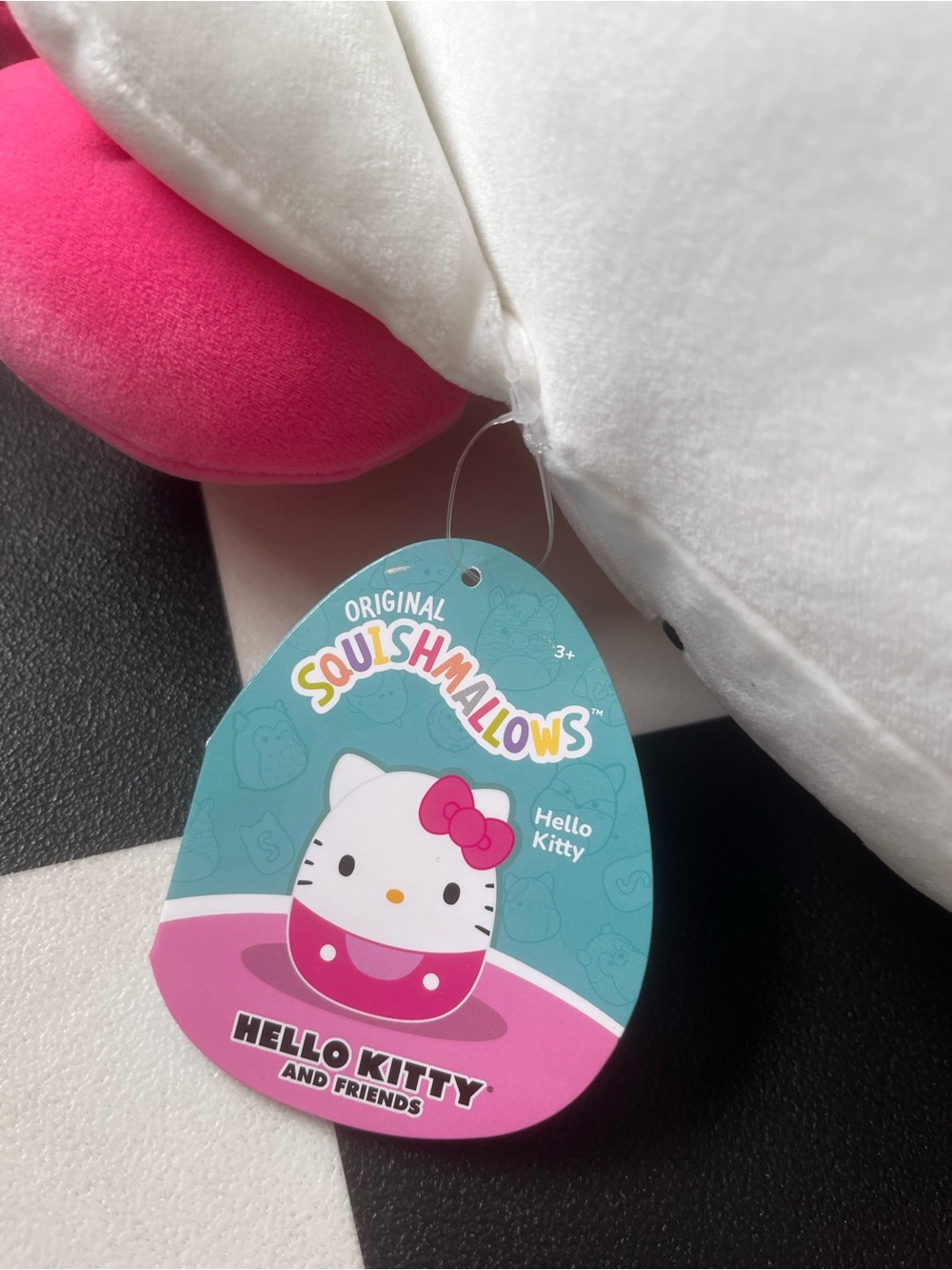 NWT! Squishmallows Hello Kitty Plush. Pink & White. 15”x19” - Picture 3 of 6